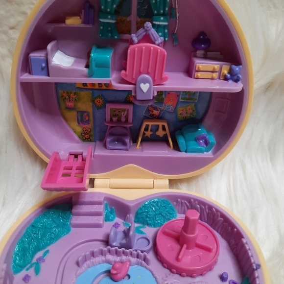 Vintage Bluebird Polly Pocket Strolling Baby Nursery Compact 1994 - Picture 5 of 10